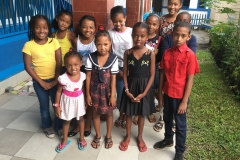 Un groupe d'enfants parrainés