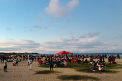 La plage de Tamatave le jour de Pâques