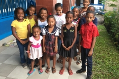 Un groupe d'enfants parrainés