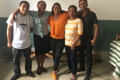 Sébastien, Claudine, Romy, Mme Vola et Fabrice