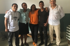Sébastien, Claudine, Romy, Fabrice et Jacques