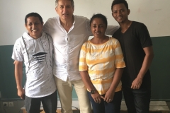 L'équipe encadrante de FAV : Sébastien, Jacques, Mme Vola et Fabrice